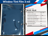 Window Tint Film Blue Blue 3mil