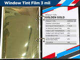 Window Tint Film Golden Gold 3mil