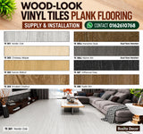 Wood-look vinyl flooring supply and installation