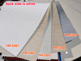 YM53 Series blackout roller blinds fabric colours with white backing in Malaysia