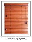 （16 COLOURS )INDOOR WOODEN BLIND (STRING) -35MM SLATS