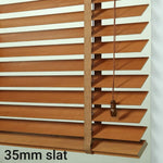(16 COLOURS) INDOOR WOODEN BLIND (DECORATIVE TAPE) - 35MM