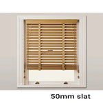 (16 COLOURS) INDOOR WOODEN BLIND (DECORATIVE TAPE) - 50MM