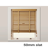 (16 COLOURS) INDOOR WOODEN BLIND (DECORATIVE TAPE) - 50MM