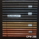 (5 COLOURS)OUTDOOR WOODEN BLIND - CPW288 (1/2" HALF ROUND)