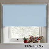 Blackout Roller Blind Focus YM Blue Fabric for Window Coverings