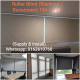 Blackout Roller Blinds Focus YM Series Installed on Windows in Malaysia