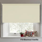Blackout Roller Blind Focus YM Vanilla Fabric for Neutral Interiors