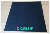 Carpet tiles dark blue plain office Malaysia supply and install 
