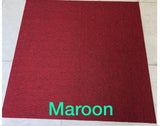 Carpet tiles maroon plain office Malaysia supply and install 
