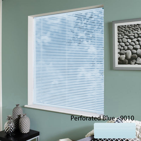 MALAYSIA | ALUMINIUM VENETIAN BLIND PERFORATED BLUE WINDOW BLIND ONLINE BUY